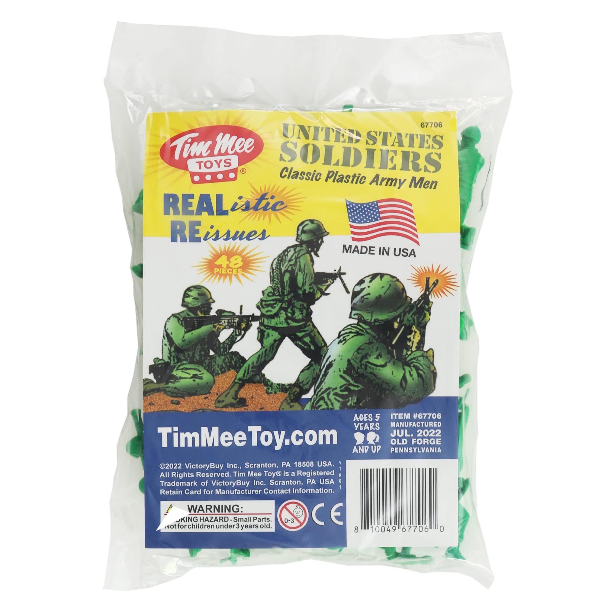 Amazon.co.jp: TimMee プラスチックアーミーメン - グリーン 48ピース